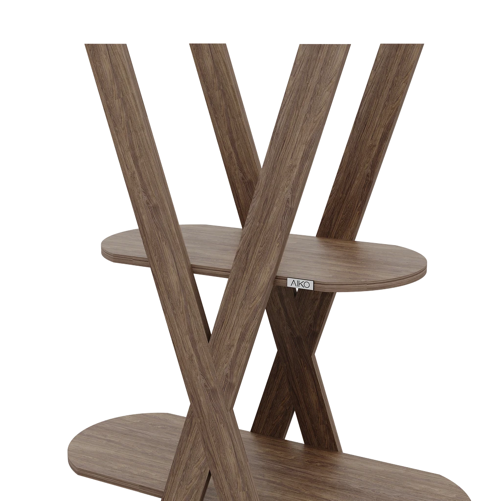 Книжная полка Yolka 120/33/183 овальная - Thumbnail 4