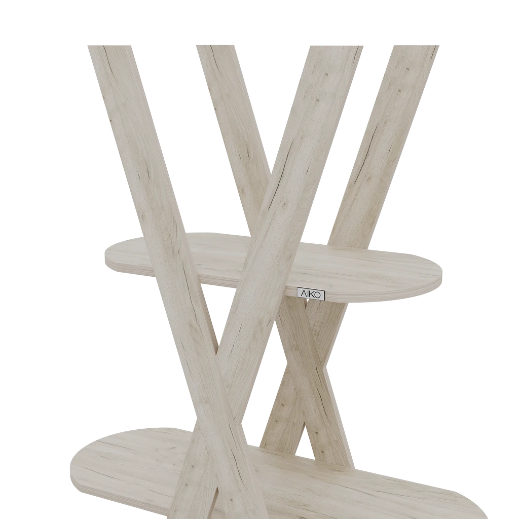 Книжная полка Yolka 120/33/183 овальная - Thumbnail 4