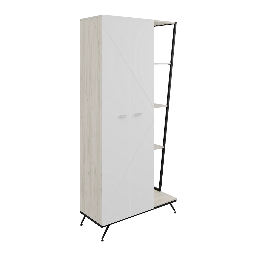 Шкаф Slash 93х40х200 H ПВХ - Thumbnail 2