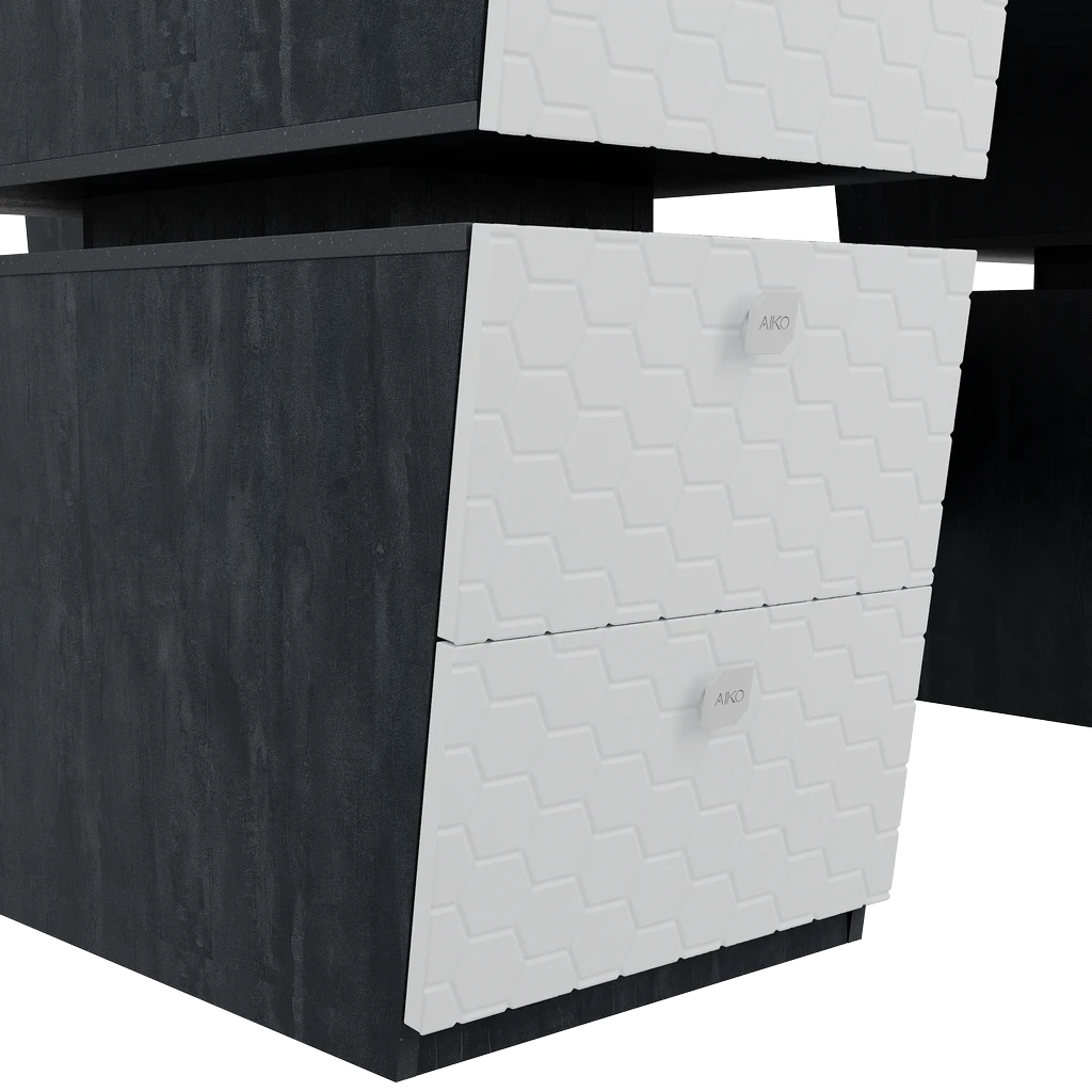 Стол руководительский Volant 180х190х78 H ПВХ - Thumbnail 4