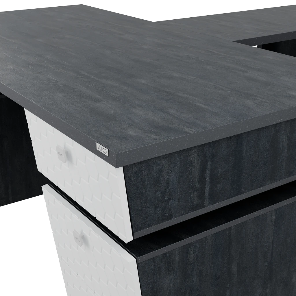 Стол руководительский Volant 180х190х78 H ПВХ - Thumbnail 5