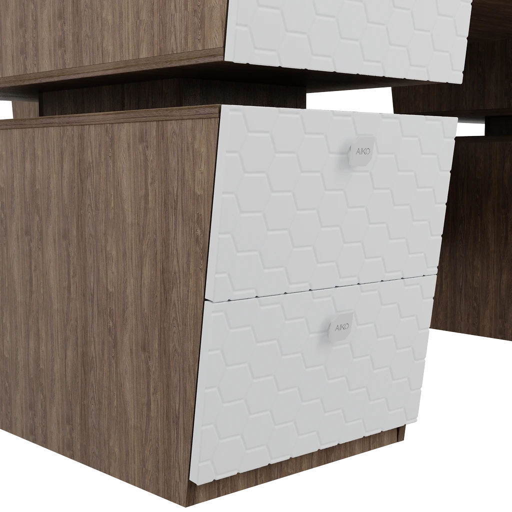 Стол руководительский Volant 180х190х78 H ПВХ - Thumbnail 4