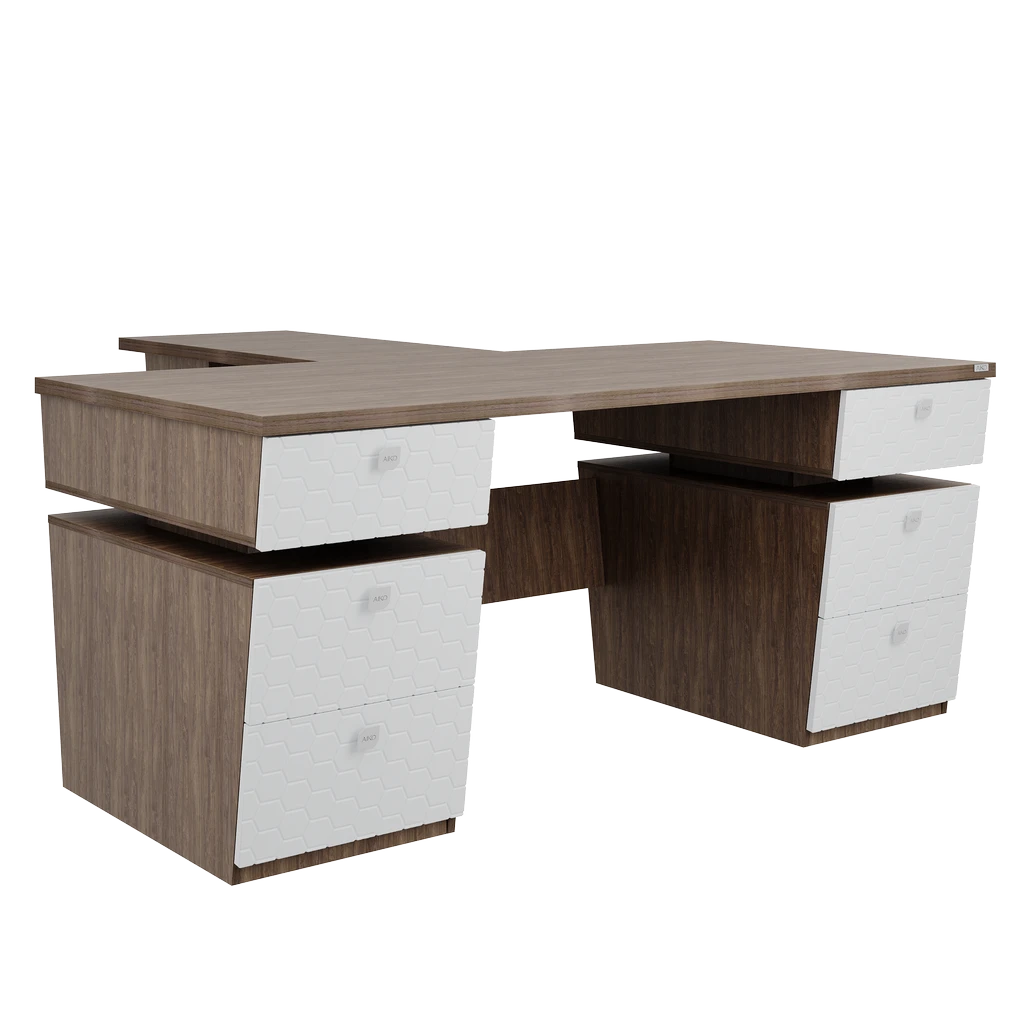 Стол руководительский Volant 180х190х78 H ПВХ MDV