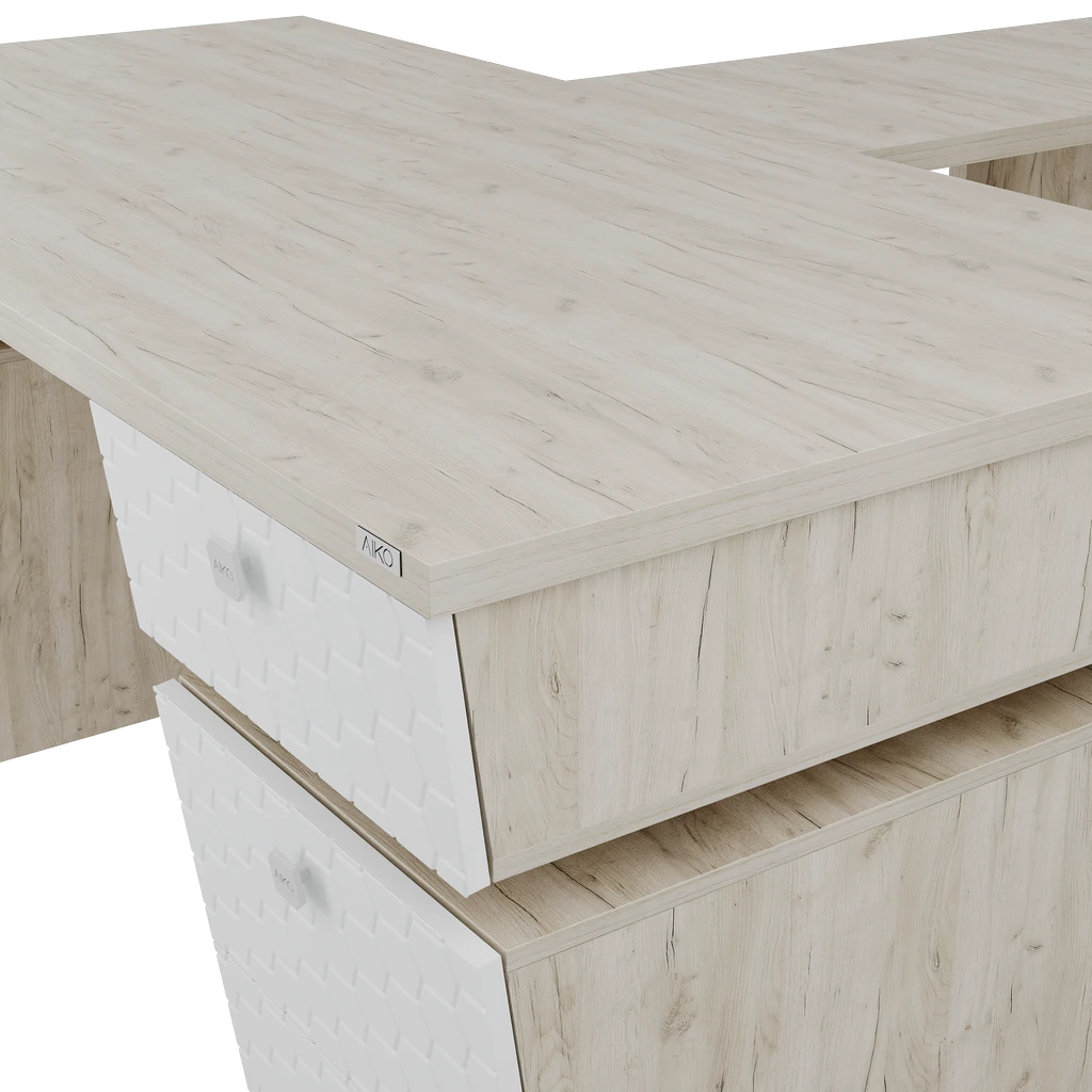 Стол руководительский Volant 180х190х78 H ПВХ - Thumbnail 5