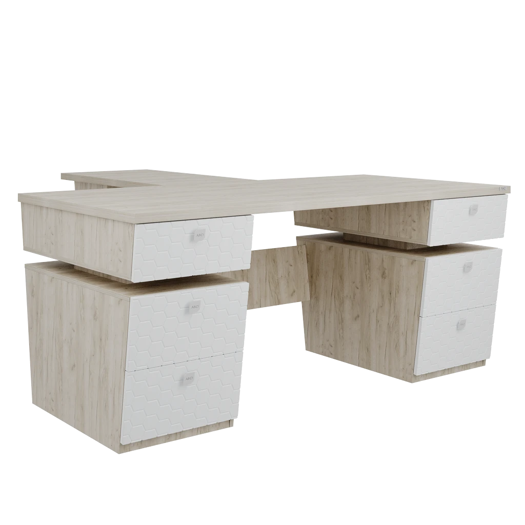 Стол руководительский Volant 180х190х78 H ПВХ MDV variation 1