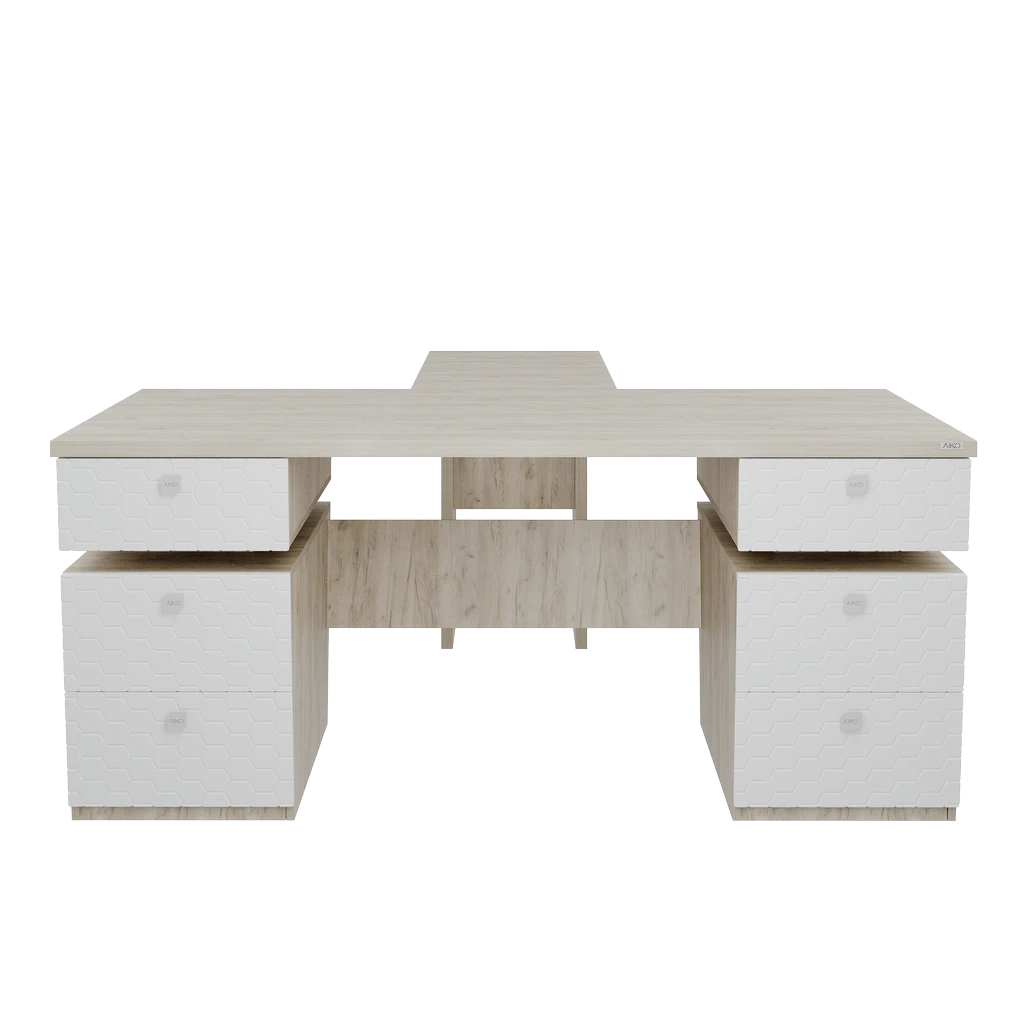 Стол руководительский Volant 180х190х78 H ПВХ - Thumbnail 2