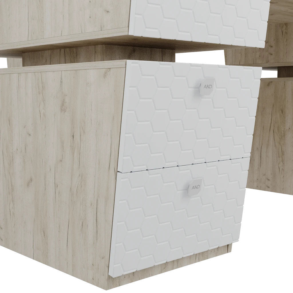 Стол руководительский Volant 180х190х78 H ПВХ - Thumbnail 4