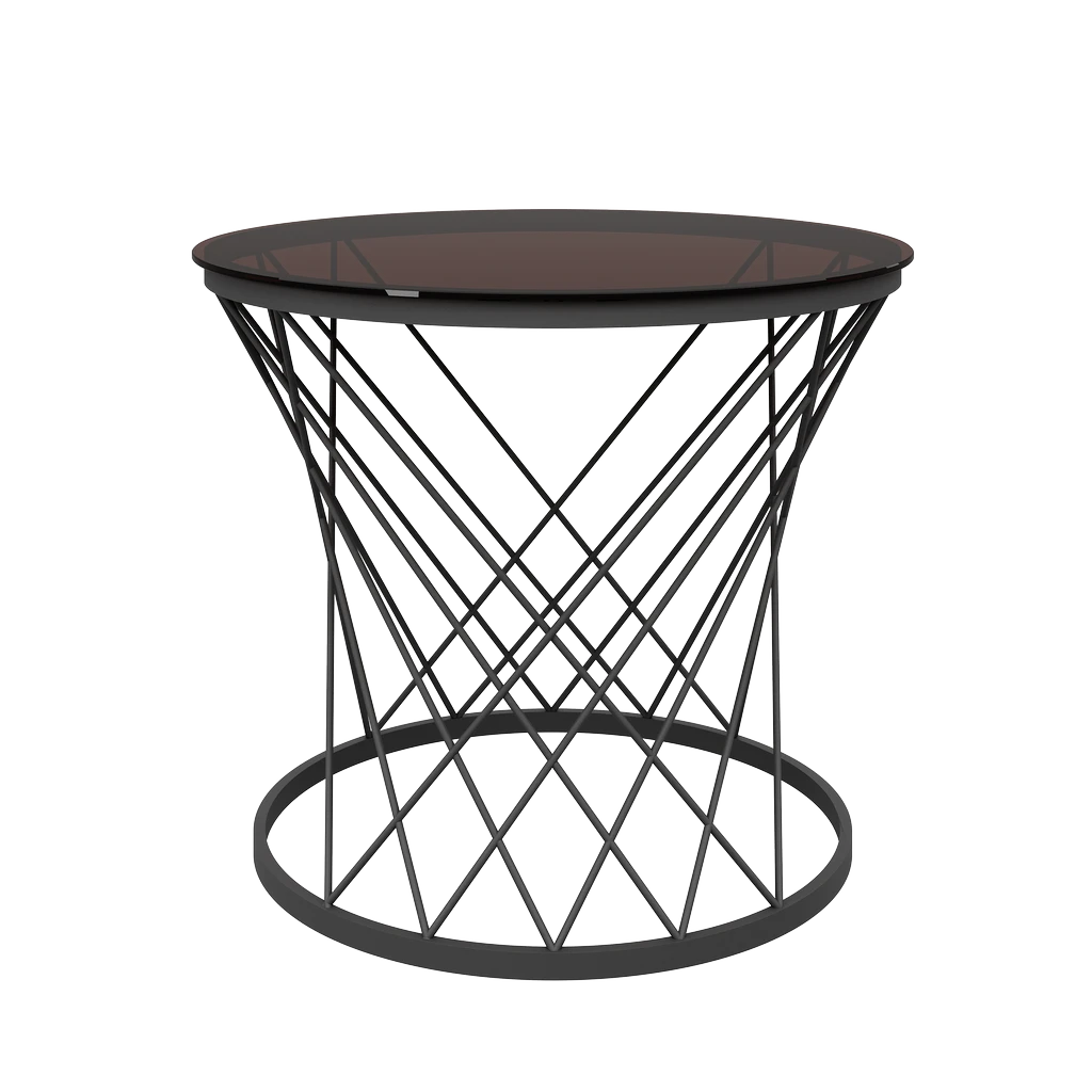 Стол журнальный Movado Д60x50 Мк Стеклянный - Thumbnail 2