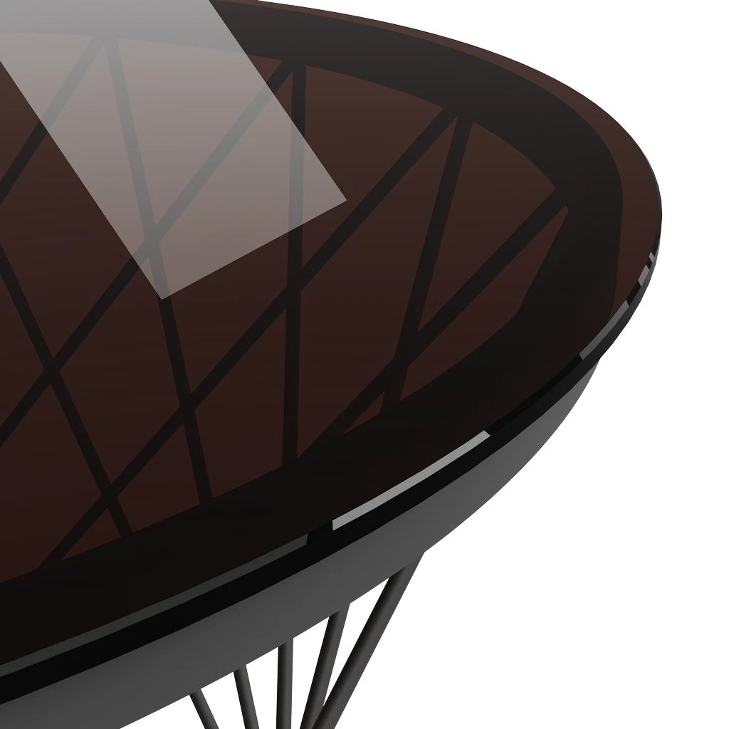 Стол журнальный Movado Д60x50 Мк Стеклянный - Thumbnail 3