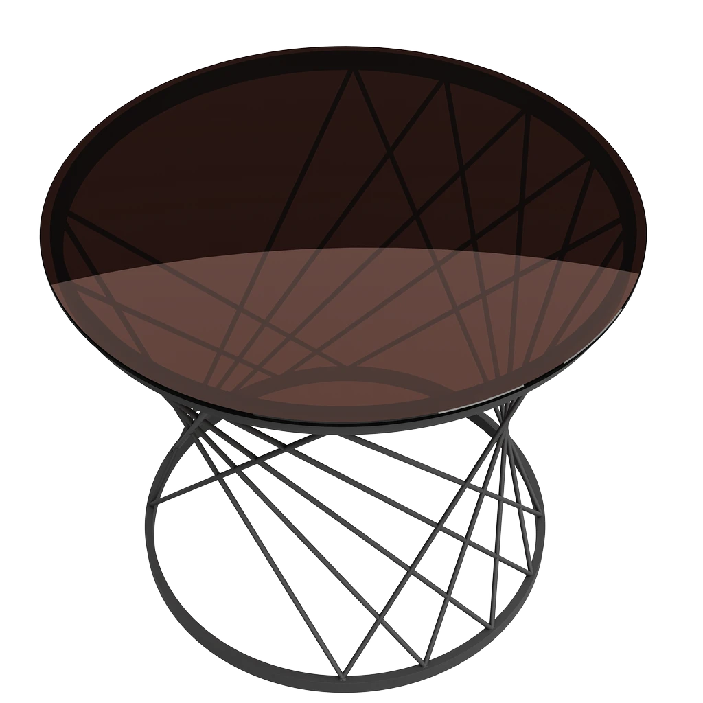 Стол журнальный Movado Д60x50 Мк Стеклянный - Thumbnail 4