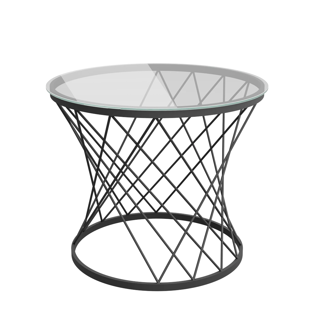 Стол журнальный Movado Д60x50 Мк Стеклянный Прозрачный