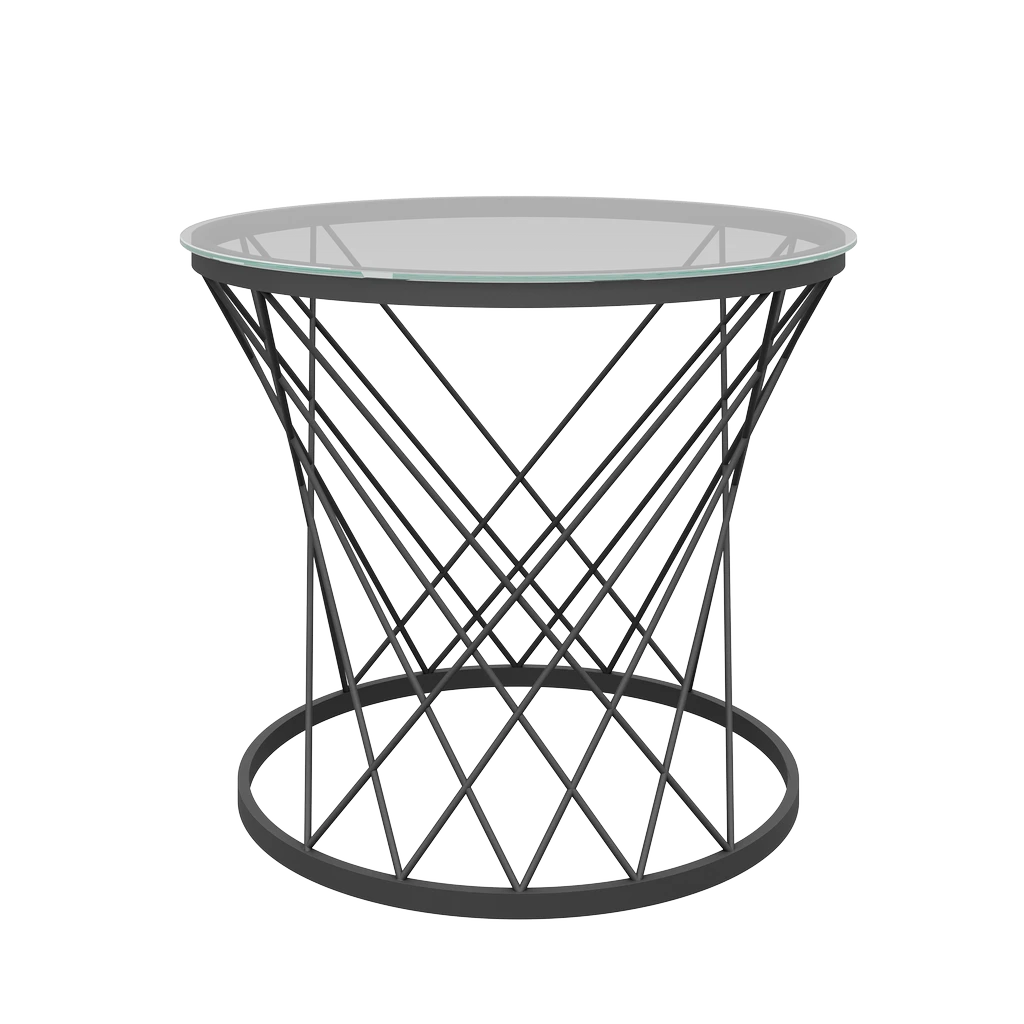 Стол журнальный Movado Д60x50 Мк Стеклянный - Thumbnail 2