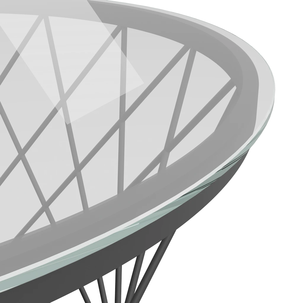 Стол журнальный Movado Д60x50 Мк Стеклянный - Thumbnail 3