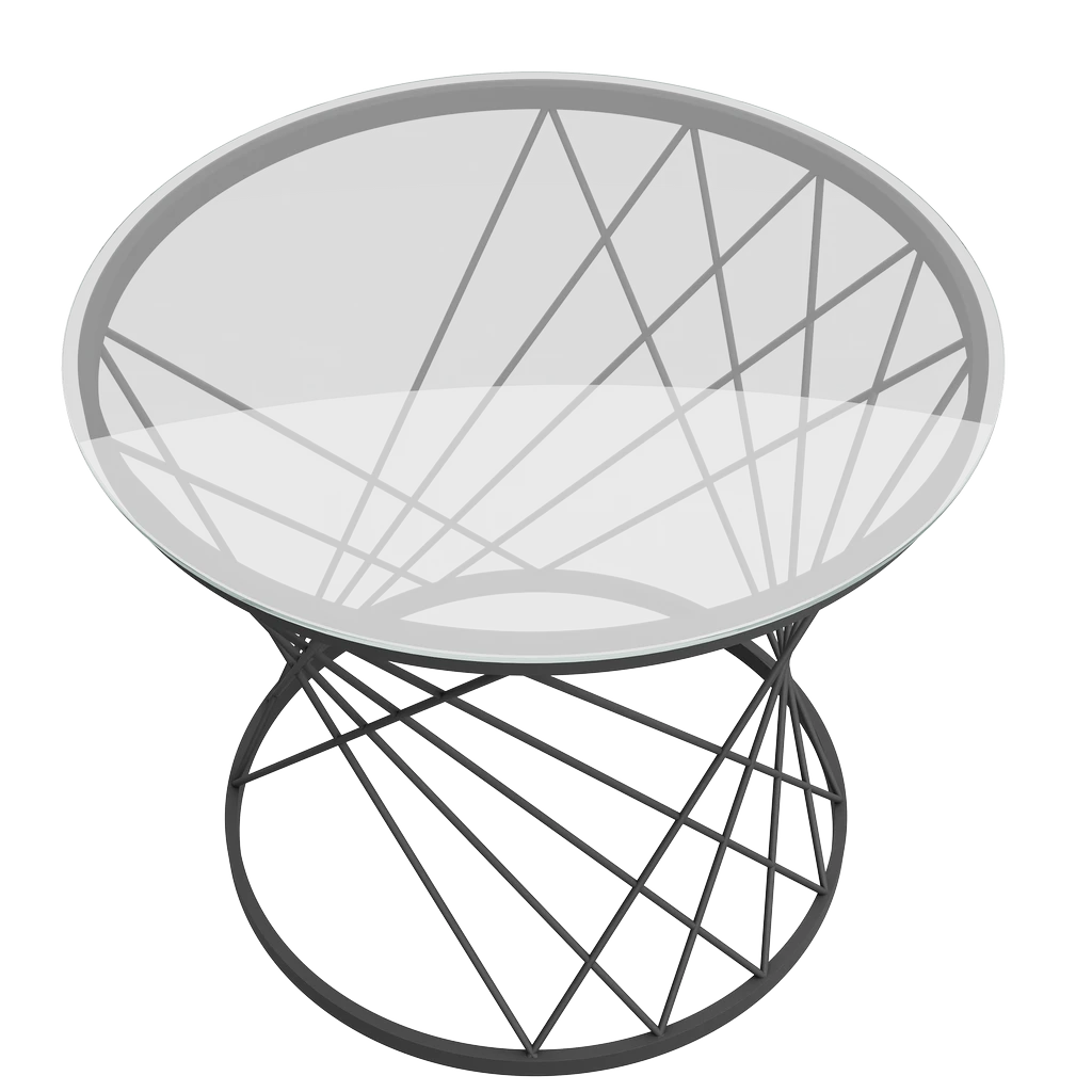 Стол журнальный Movado Д60x50 Мк Стеклянный - Thumbnail 4