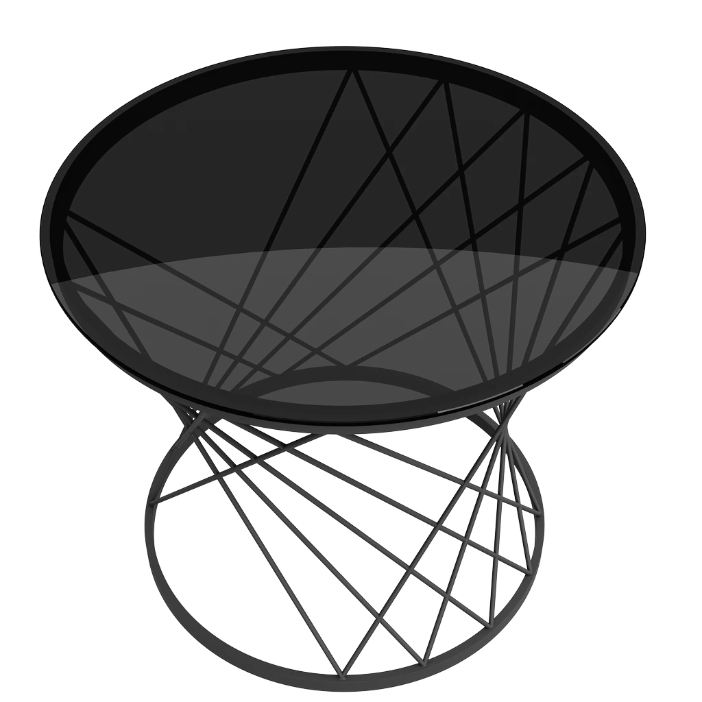 Стол журнальный Movado Д60x50 Мк Стеклянный - Thumbnail 4