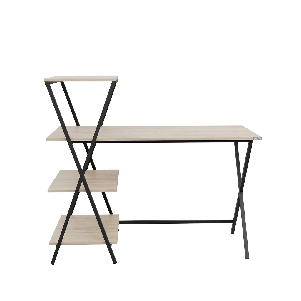 Стол письменный с полками Oliver 125/65/110 - Thumbnail 2