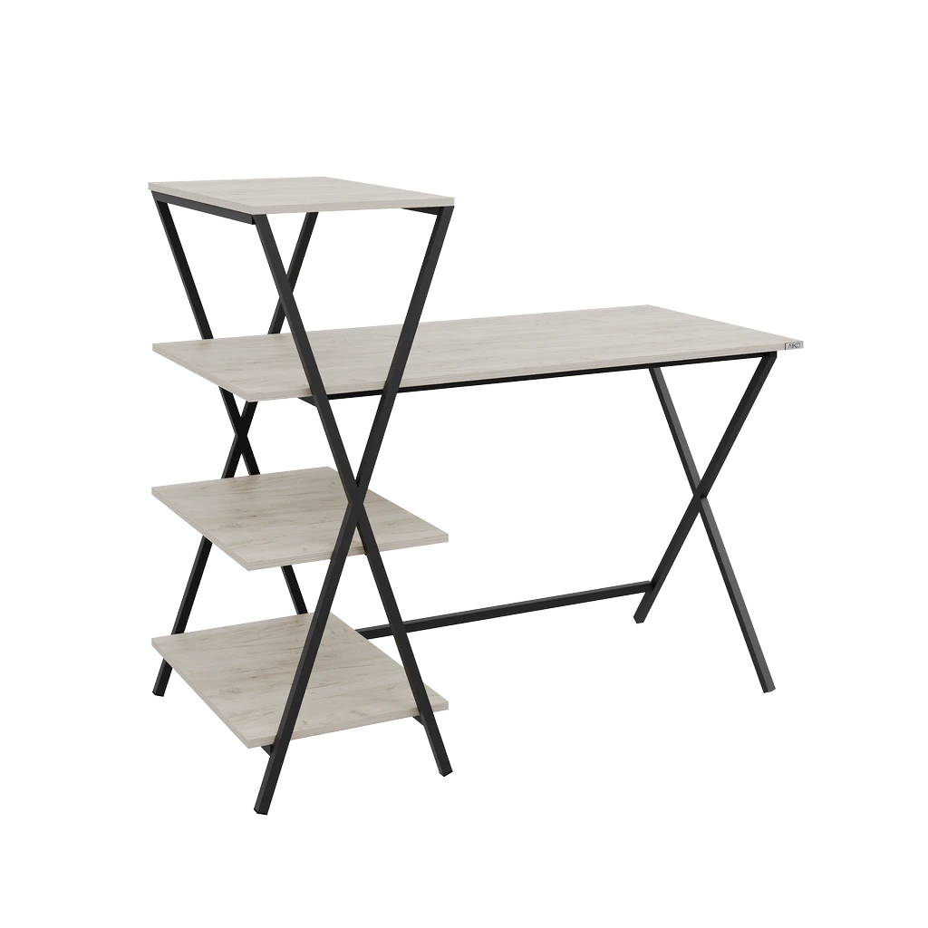 Стол письменный с полками Oliver 125/65/110 - Thumbnail 4