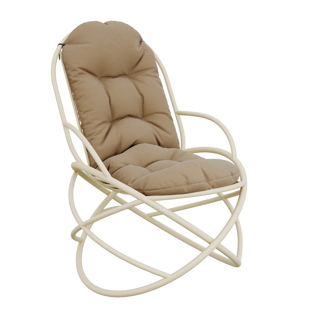 GLOBUS кресло качалка Слоновая кость