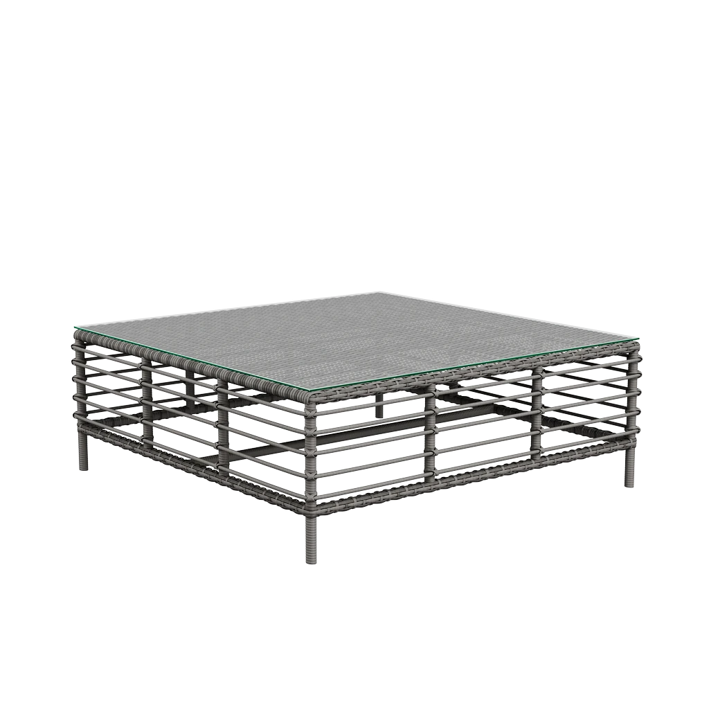 ZEFIR стол кофейный квадратный сталь 1020*1020*380 6006