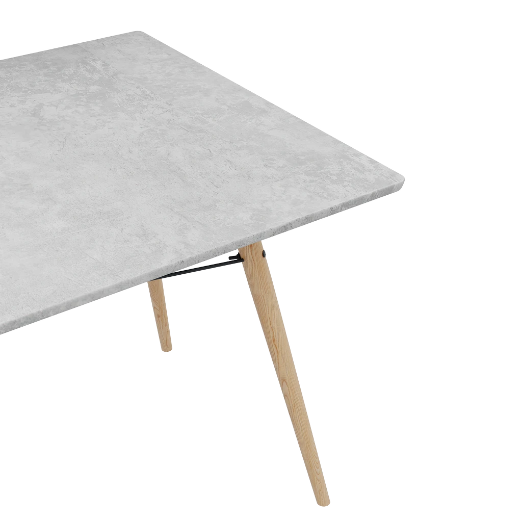 Стол кухонный Stockholm 120х80x78 ПВХ - Thumbnail 3