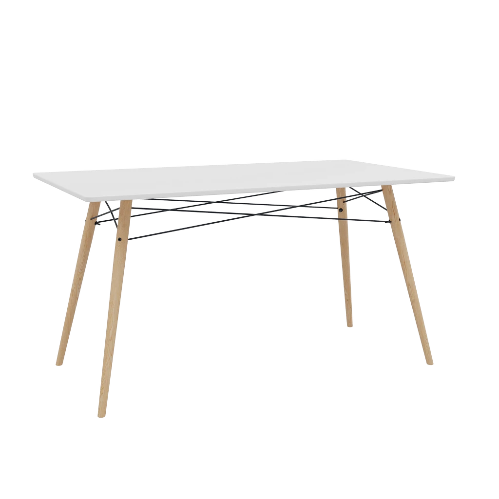 Стол кухонный Stockholm 140х80x78 крашенный Белый