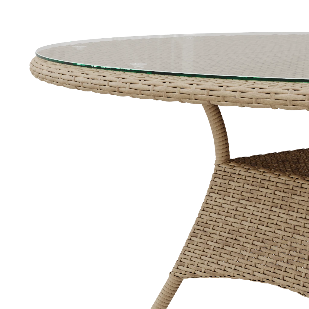 722 Стол обеденный круглый разборный  d 1300*720 - Thumbnail 4