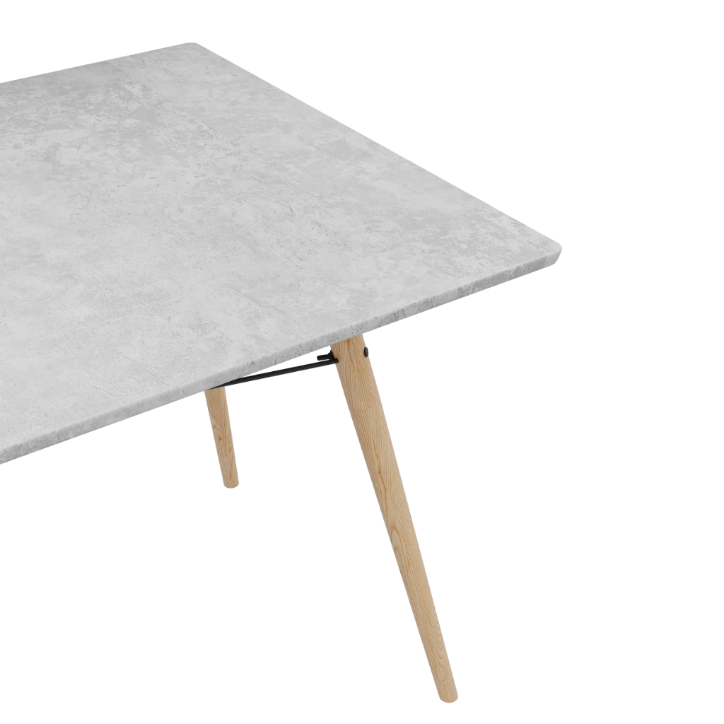 Стол кухонный Stockholm 140х80x78 ПВХ - Thumbnail 2