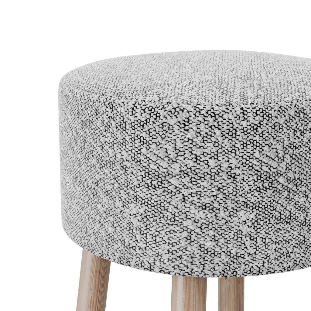 Пуфик Hygge Д-40х45 на деревянных ножках - Thumbnail 3