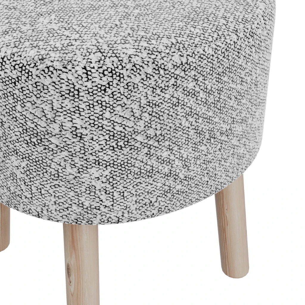 Пуфик Hygge Д-40х45 на деревянных ножках - Thumbnail 4