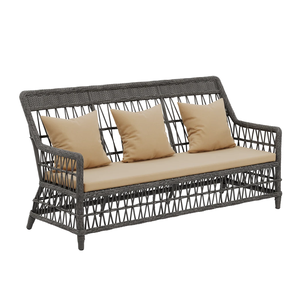 LEGEND Софа 3-х местная сталь 4045с variation 2