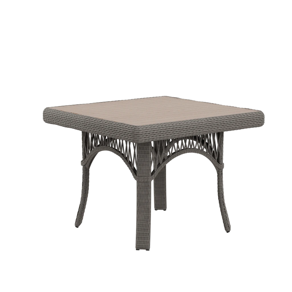 LEGEND Стол обеденный квадратный c деревянной столешницей 900*900*720 7045С