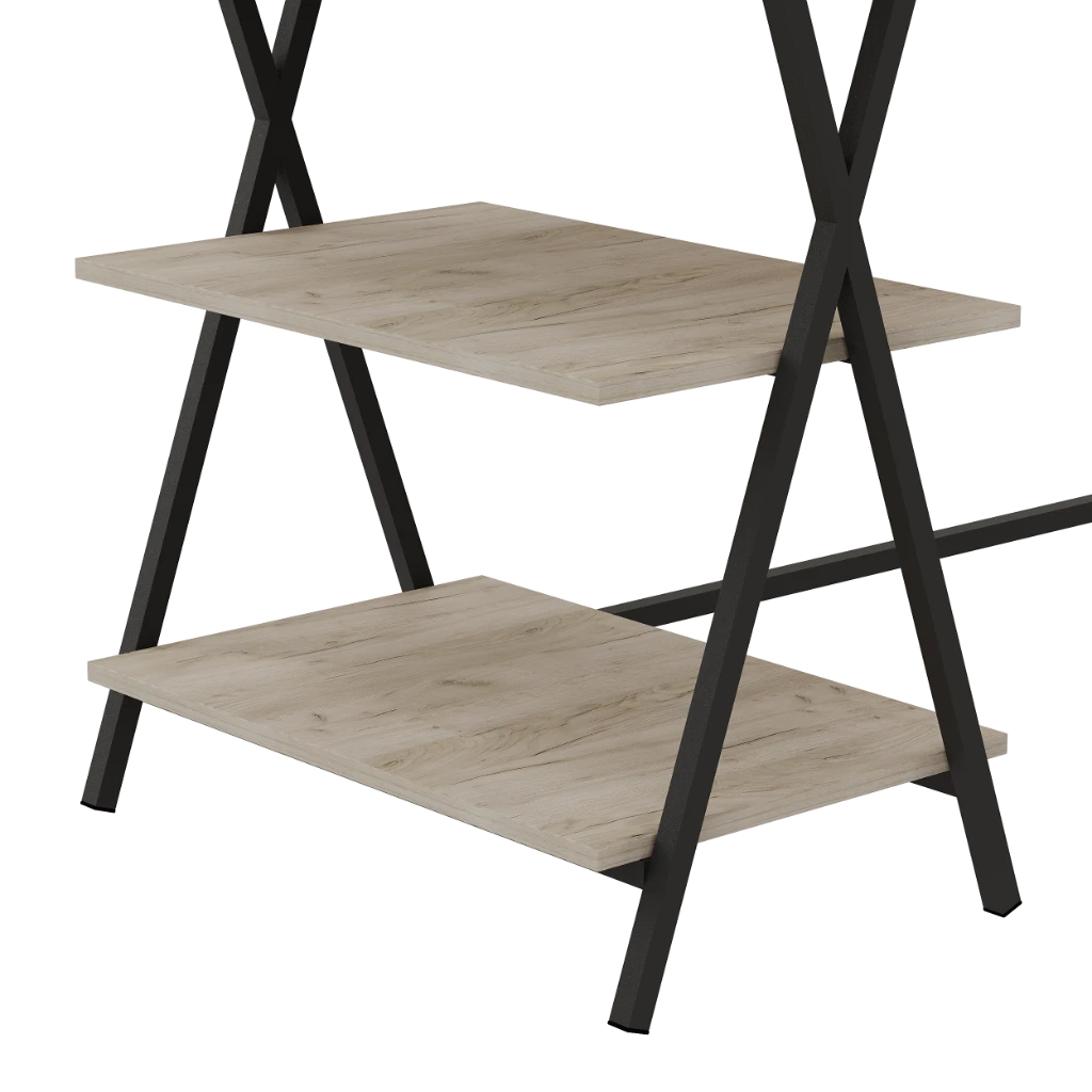 Стол письменный с полками Oliver 125/65/110 - Thumbnail 3