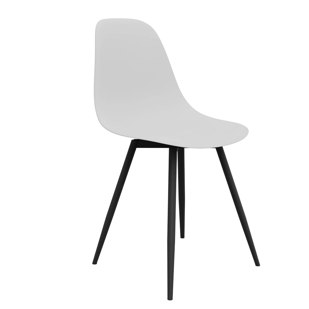 Стул Fitzko MK 46х46х85 (без мягкой части) белый-Ch