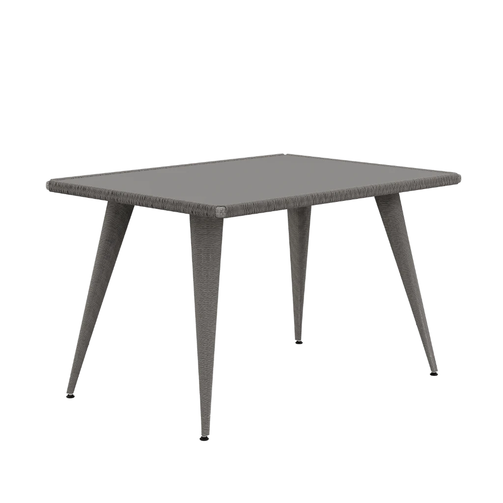 Стол кухонный Bastian 131х91х77 Со стеклянной плетенной столешницей (Outdoor) 8888Z variation 1