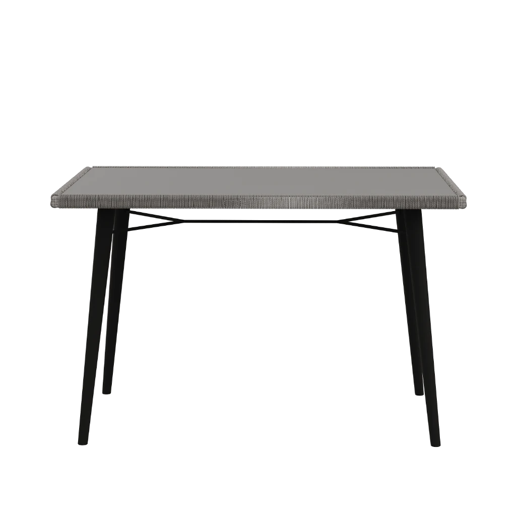 Стол кухонный Corvus 131/91/76 Со стеклянной плетенной столешницей (Outdoor) - Thumbnail 2