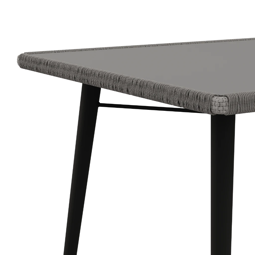 Стол кухонный Corvus 131/91/76 Со стеклянной плетенной столешницей (Outdoor) - Thumbnail 3