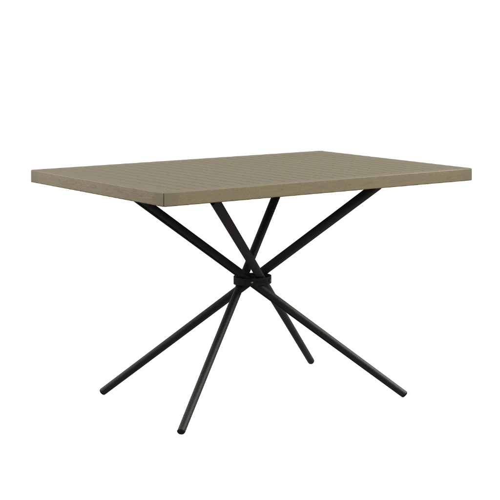 Стол кухонный Olivia 120/80/75 Деревянный (R) (outdoor) черный variation 2