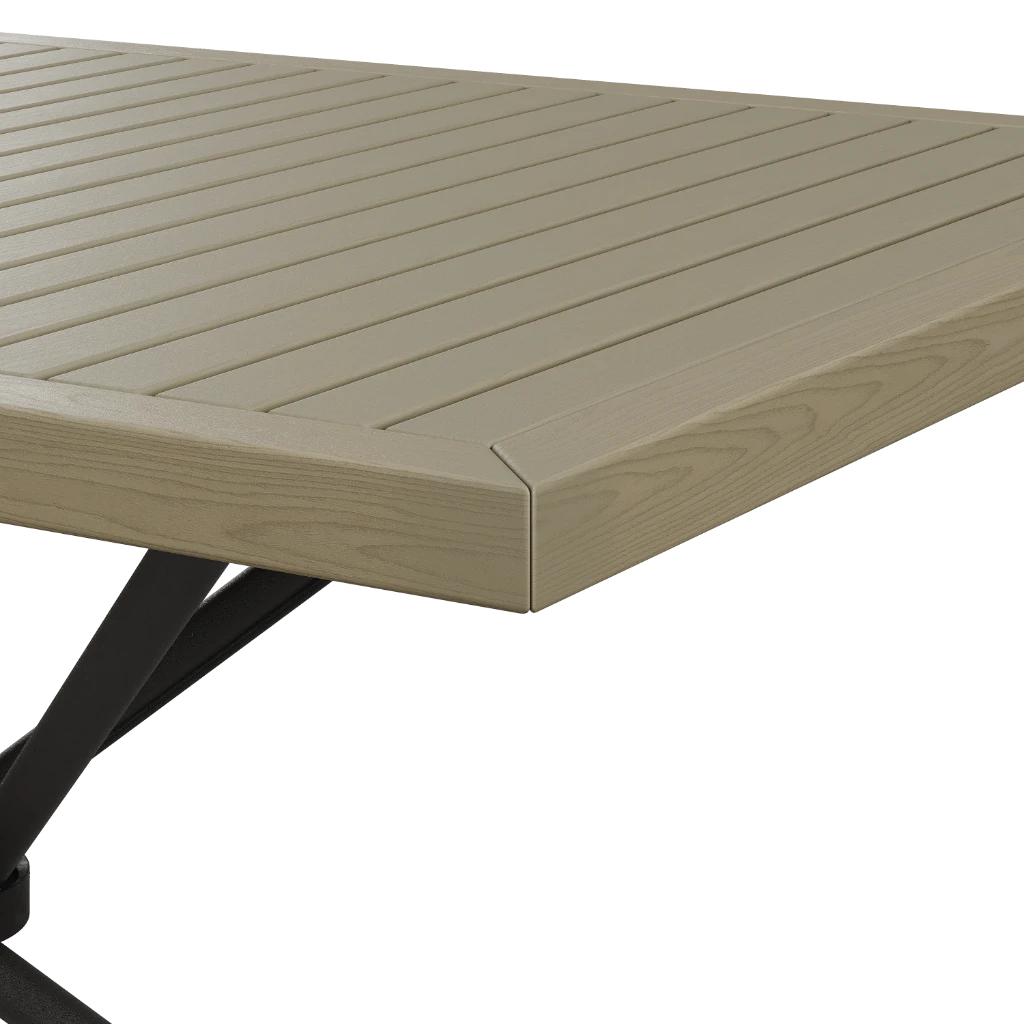 Стол кухонный Olivia 120/80/75 Деревянный (R) (outdoor) - Thumbnail 4