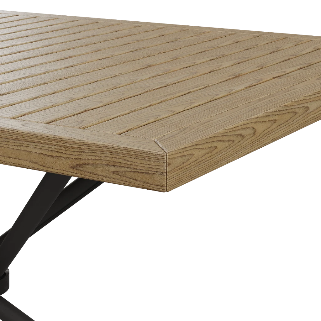 Стол кухонный Olivia 120/80/75 Деревянный (R) (outdoor) - Thumbnail 4