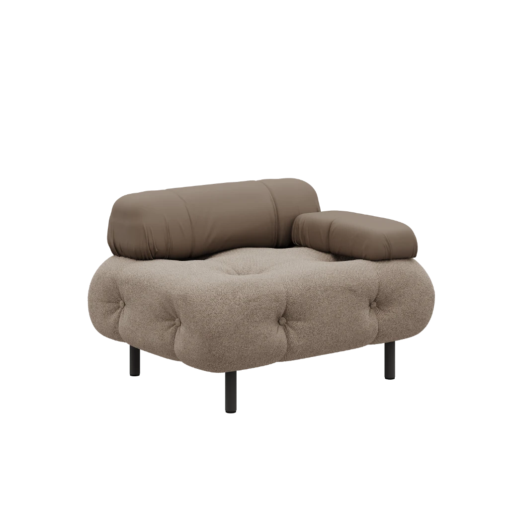 Диван Rome 100/85/57левая секция Премиум L-Graund Napa-999 variation 1