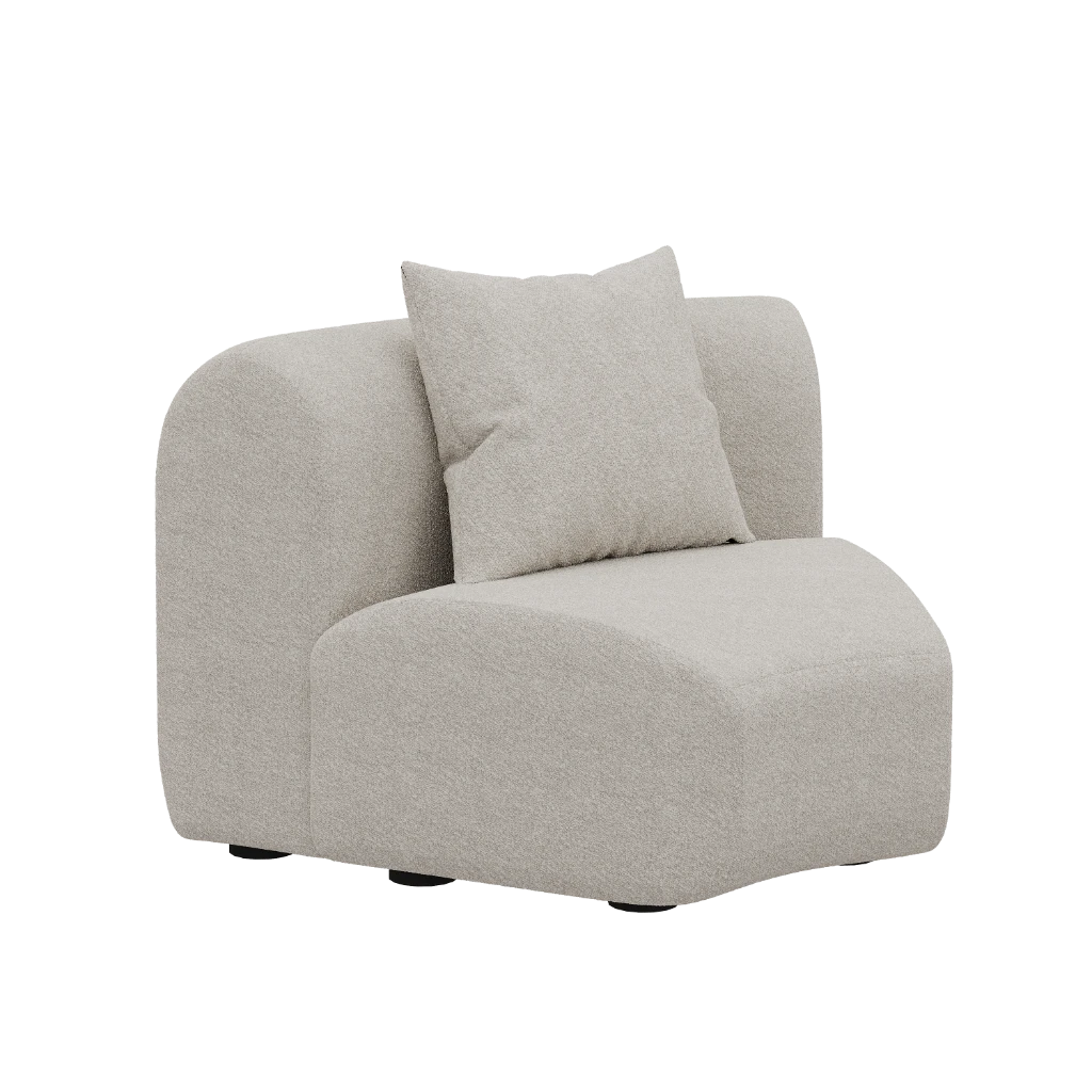 Диван Yada 120х120х90 (угловая секция) B-White