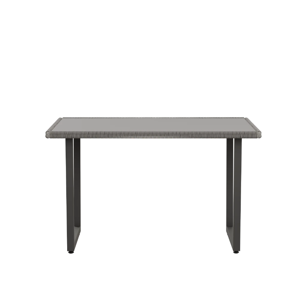 Стол Myata 131/91/76 Со стеклянной плетенной столешницей (Outdoor) - Thumbnail 2