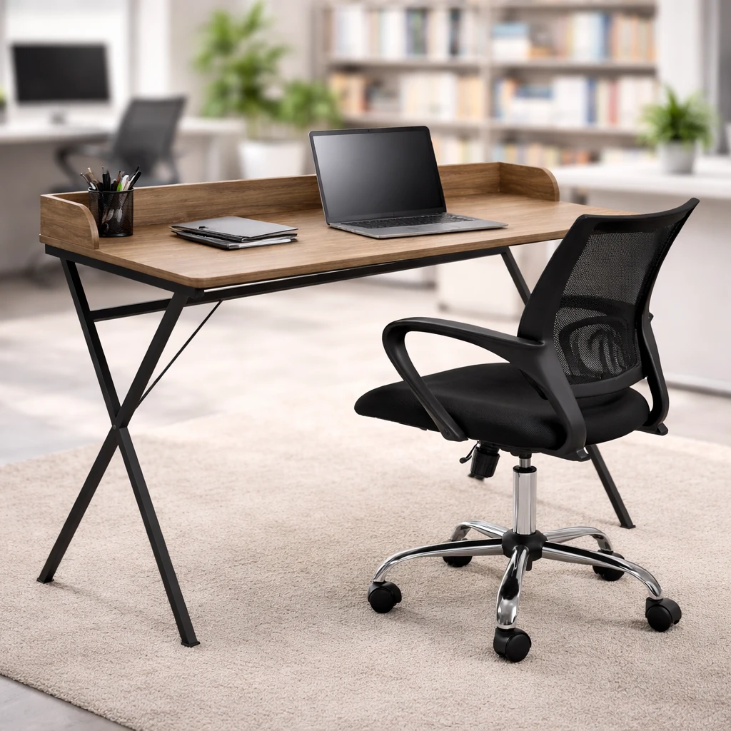 Комплект Стол Medium 90x50/82 + Кресло SOLO ECO (901B)