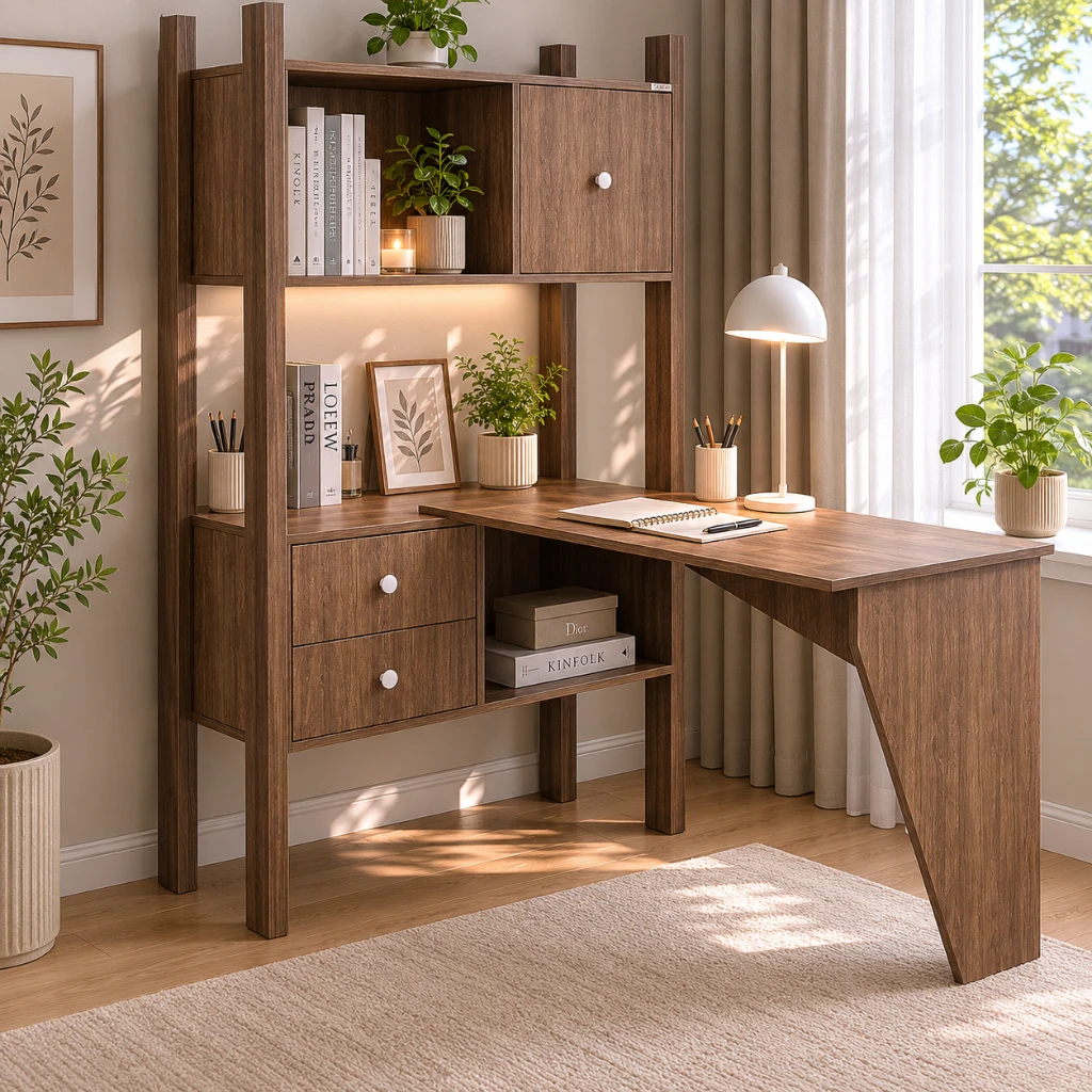 Стеллаж Оtto с угловым столом 140х100х172 DS MDV