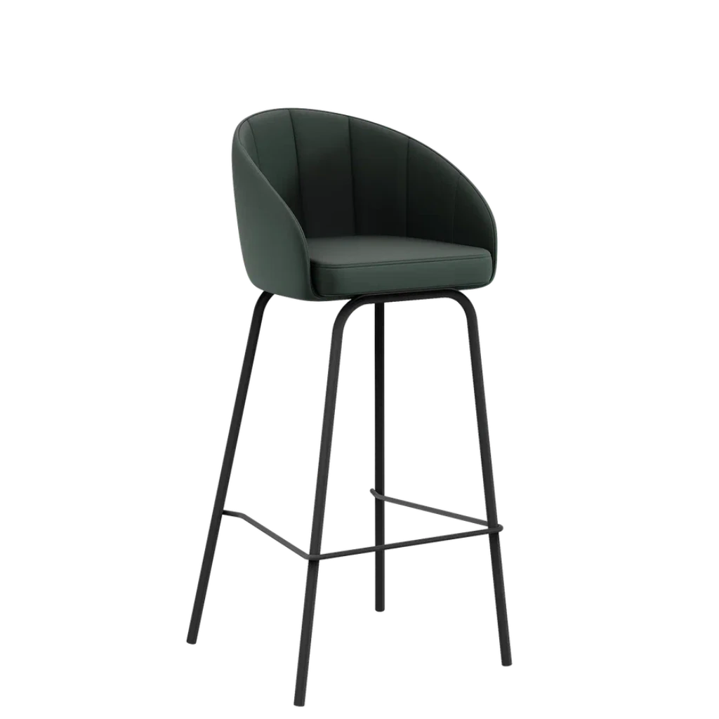 Green Upholstered Bar Stool 55x55x100